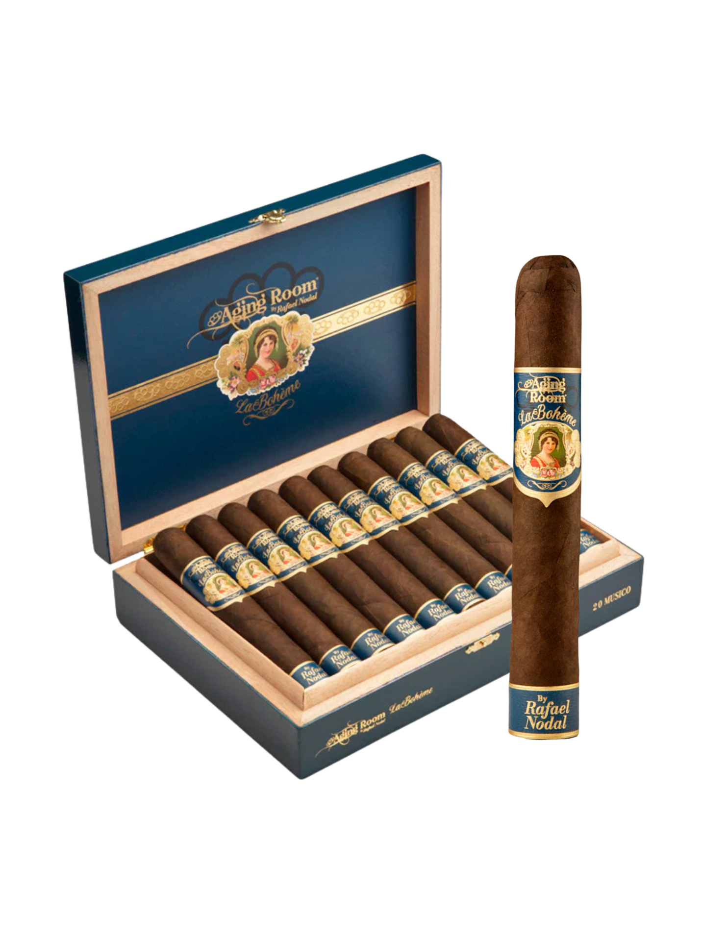 Aging Room La Bohème Musico — Best Cigar of the Year | Cigar Circus Top 10 Cigars of 2025 Aging Room La Bohème Musico cigar and box — ACT I Ring Leader (Best Cigar of the Year)
