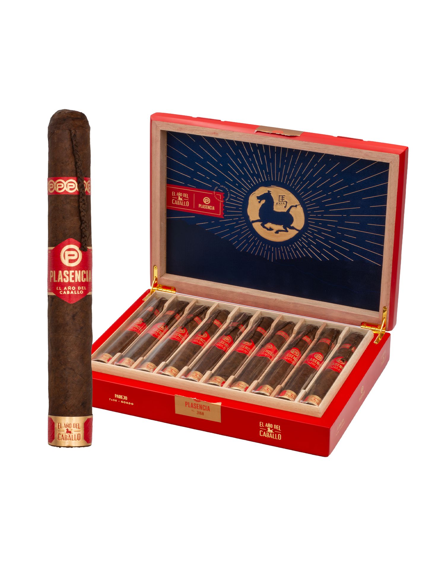 Plasencia Year of the Horse — Best Packaging & Presentation | Cigar Circus Top 10 Cigars of 2025 Plasencia Year of the Horse cigar and box — ACT III Master Illusionist (Best Packaging & Presentation)