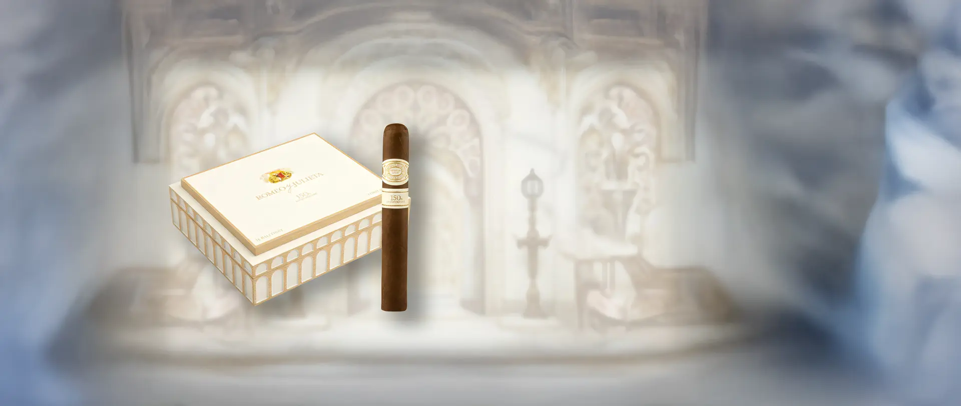Crescendo Box — Long-form celebration | Romeo y Julieta 150th Romeo y Julieta 150th Anniversary Crescendo box and cigar gift image