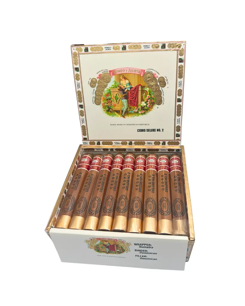 romeo-y-julieta-1875-cedro-deluxe-no-2-open-box-front.webp