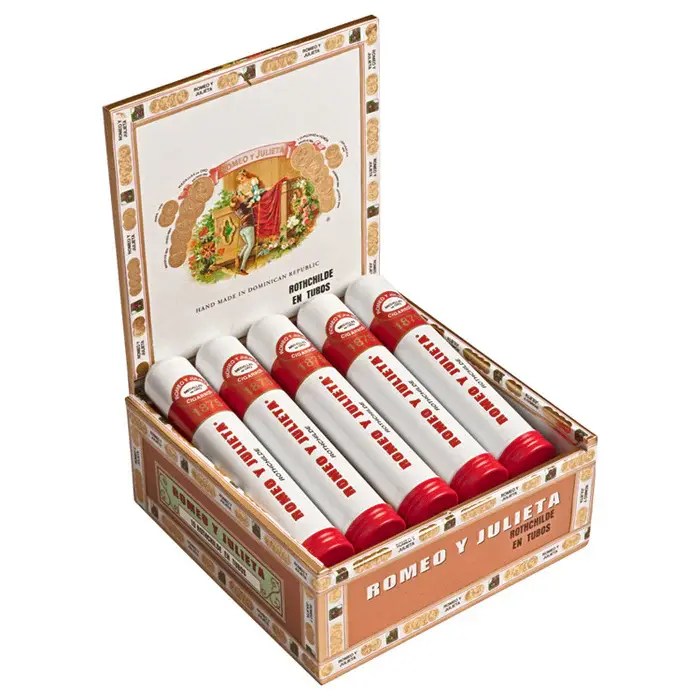 romeo-y-julieta-1875-rothschild-en-tubo-box-open-display.webp