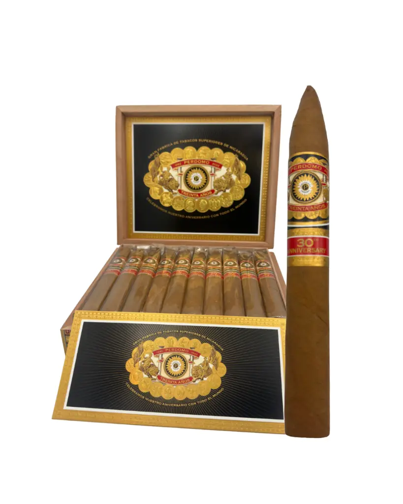 perdomo-30th-anniversary-connecticut-torpedo-box-open-single-cigar.webp