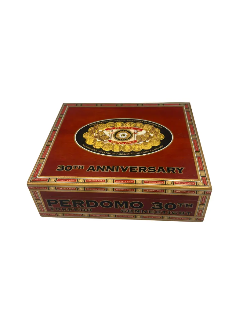 perdomo-30th-anniversary-connecticut-torpedo-box-closed.webp