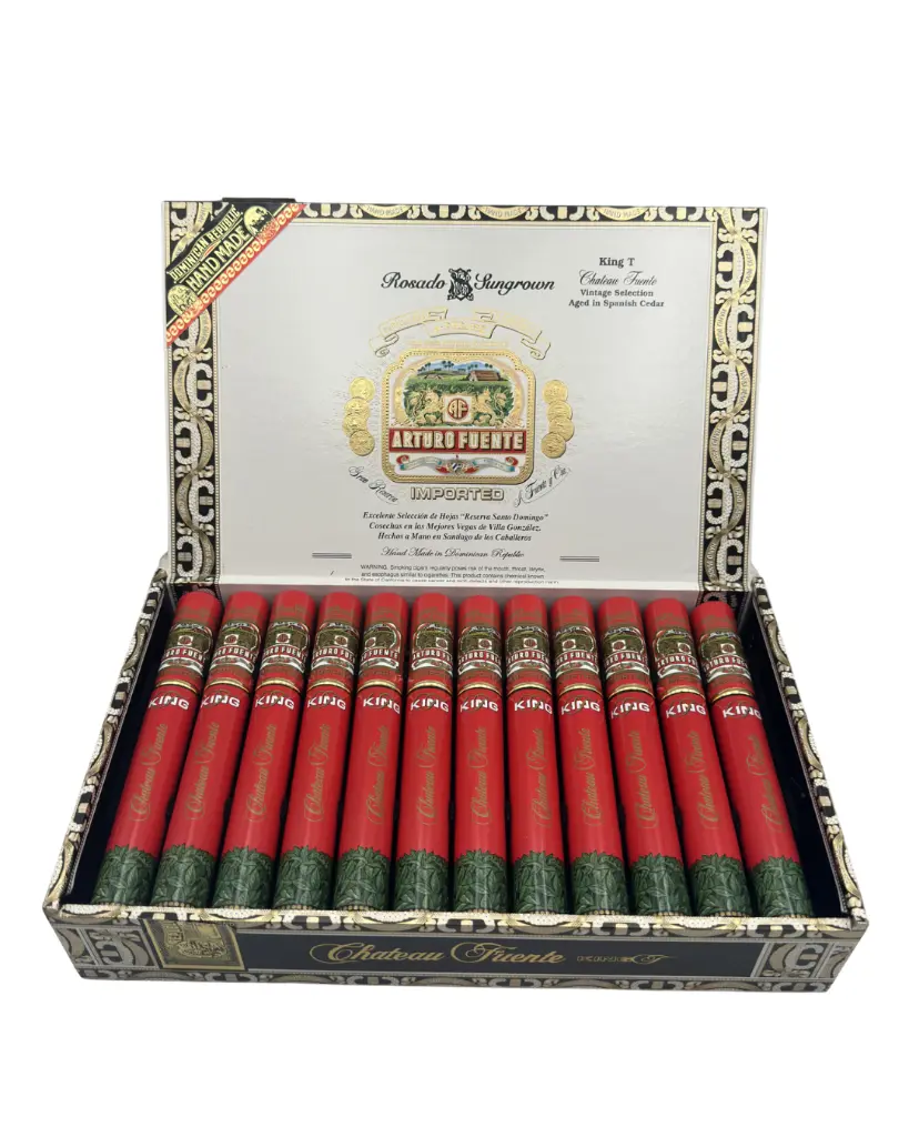 arturo-fuente-chateau-rosado-sungrown-king-t-box-open-front.webp