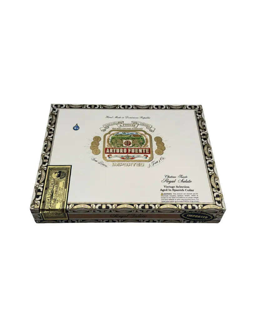 arturo-fuente-chateau-natural-royal-salute-box-closed.webp