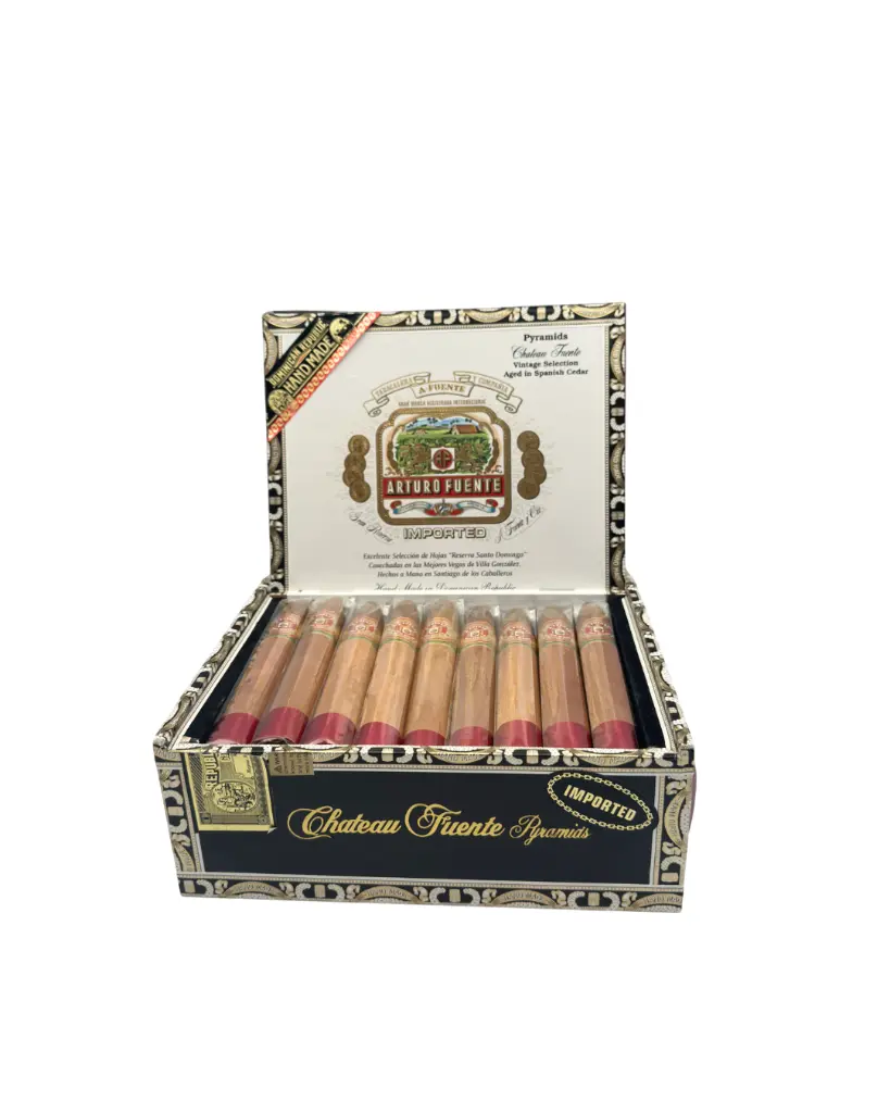 arturo-fuente-chateau-fuente-pyramid-natural-box-open-cigar-display (2).webp