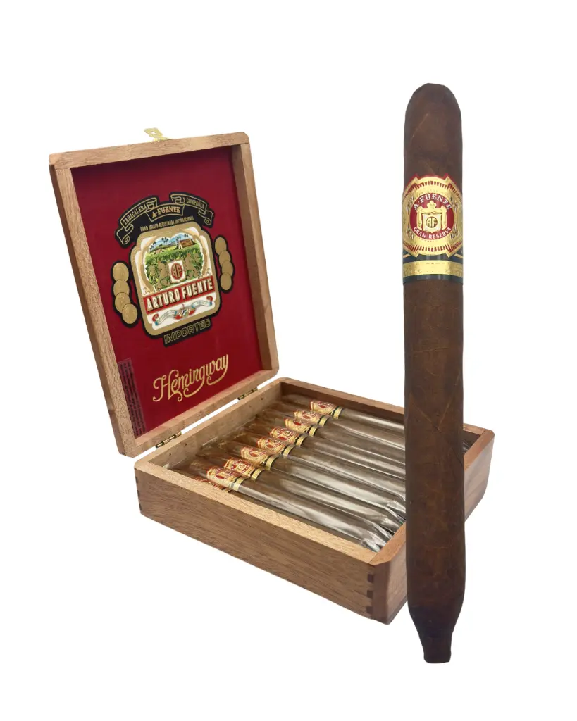 arturo-fuente-hemingway-classic-natural-perfecto-box-and-single.webp