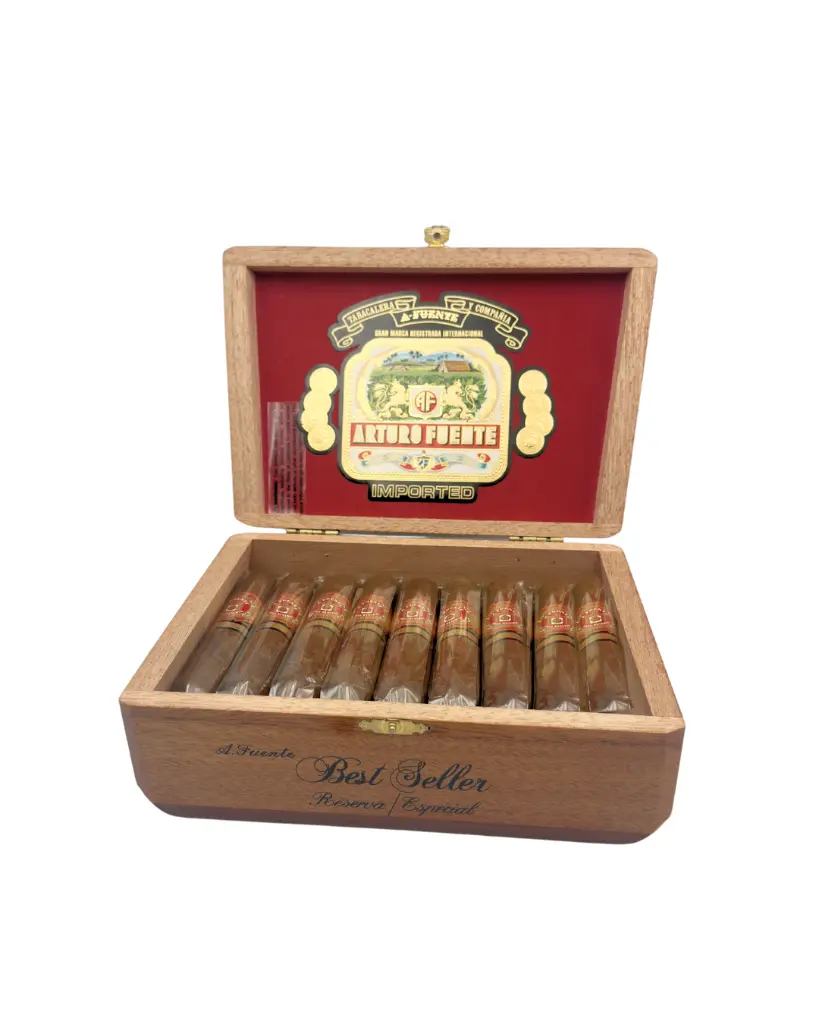 arturo-fuente-hemingway-best-seller-perfecto-box-open-top.webp