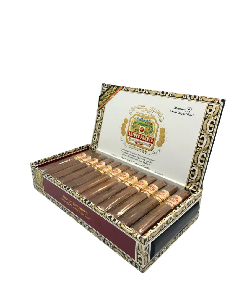 arturo-fuente-rosado-sungrown-super-60-open-box-angle.webp