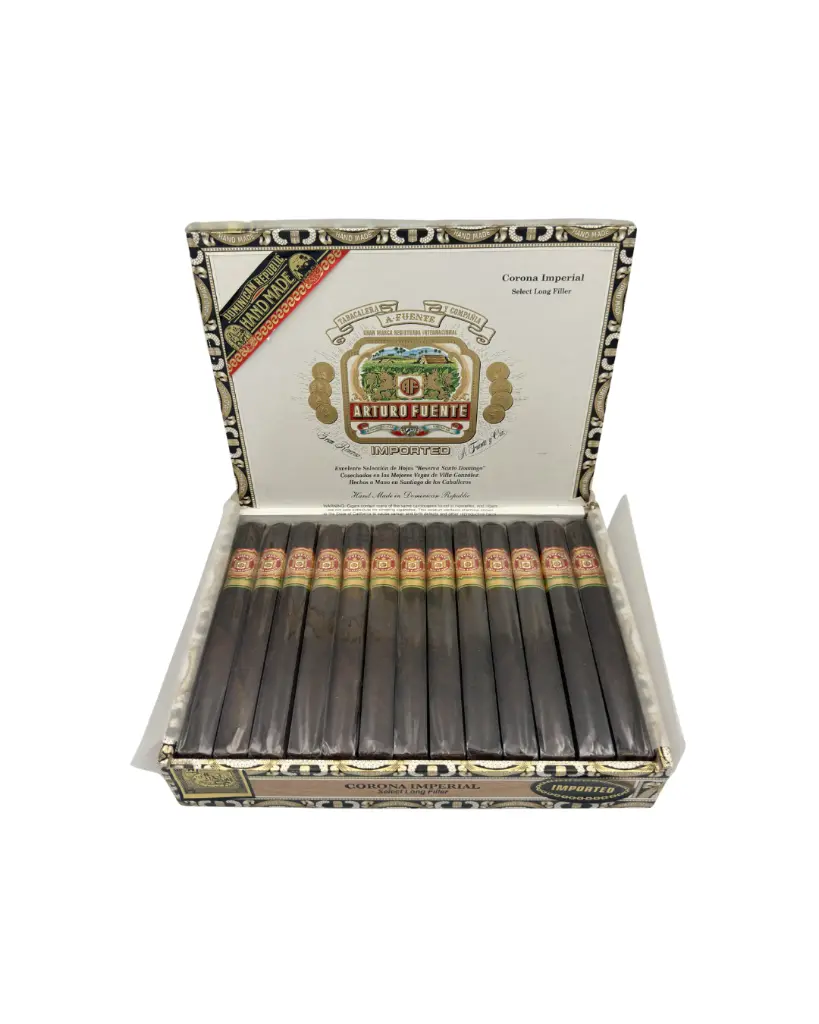 arturo-fuente-gran-reserva-corona-imperial-maduro-box-open-front.webp