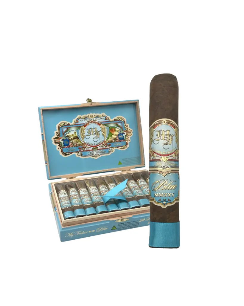 my-father-blue-petite-robusto-open-box-single-cigar.webp