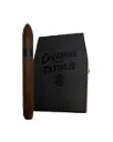 Creature From Tatuaje 6 78 x 52 Perfecto beside its black coffin box.webp