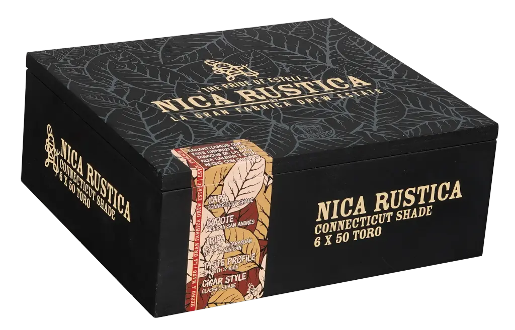 drew-estate-nica-rustica-connecticut-shade-toro-closed-box.webp