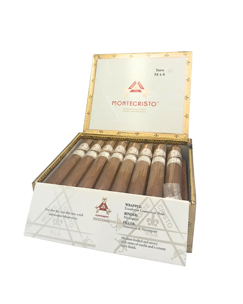 montecristo-white-toro-open-box-display.webp